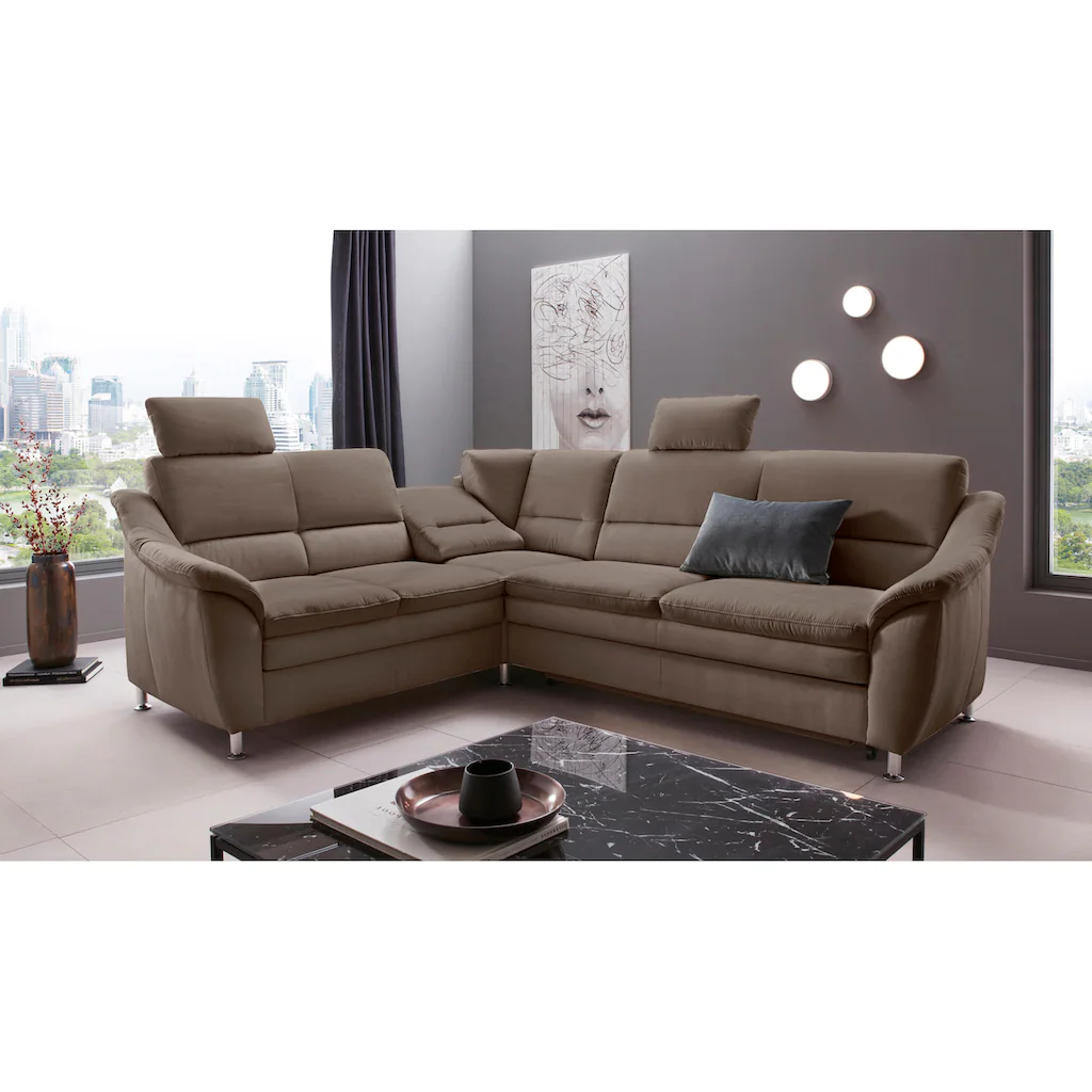 Places of Style Ecksofa »Cardoso L-Form« Federkern wahlweise mit Bett Schubkasten teilweise Relaxfunktion kaufen