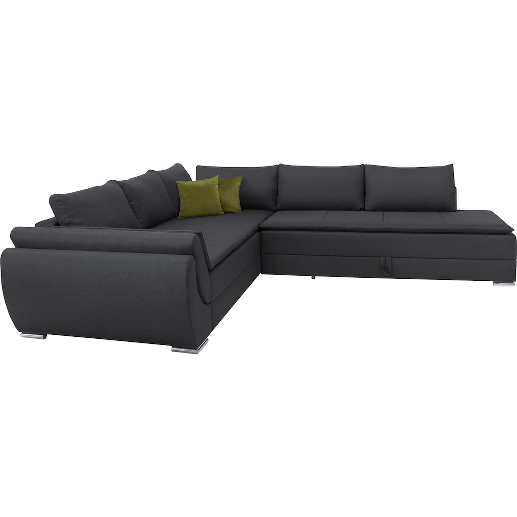 INOSIGN Ecksofa »Göteborg« mit Boxspring-Bettfunktion und Bettkasten Dauerschlaffunktion Topper kaufen