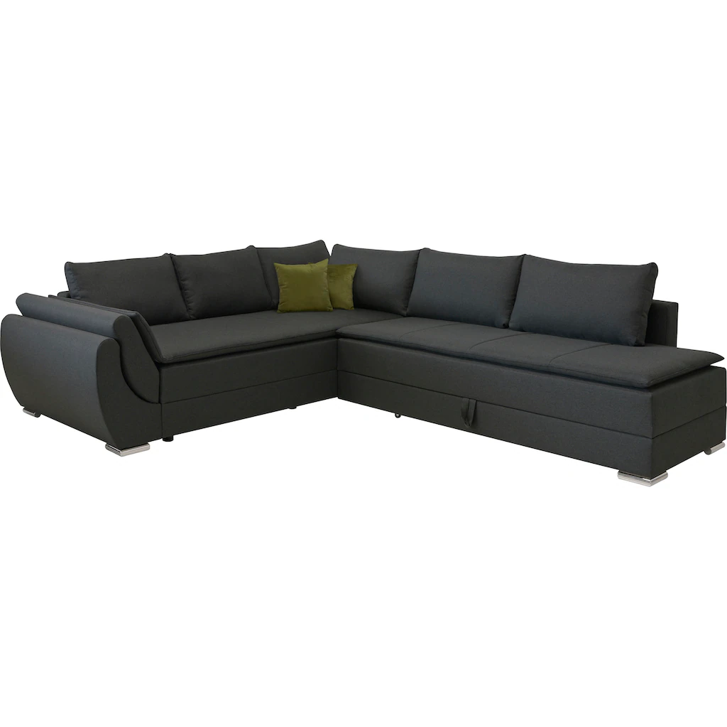 INOSIGN Ecksofa »Göteborg« mit Boxspring-Bettfunktion und Bettkasten Dauerschlaffunktion Topper kaufen Zeitlich begrenztes Angebot