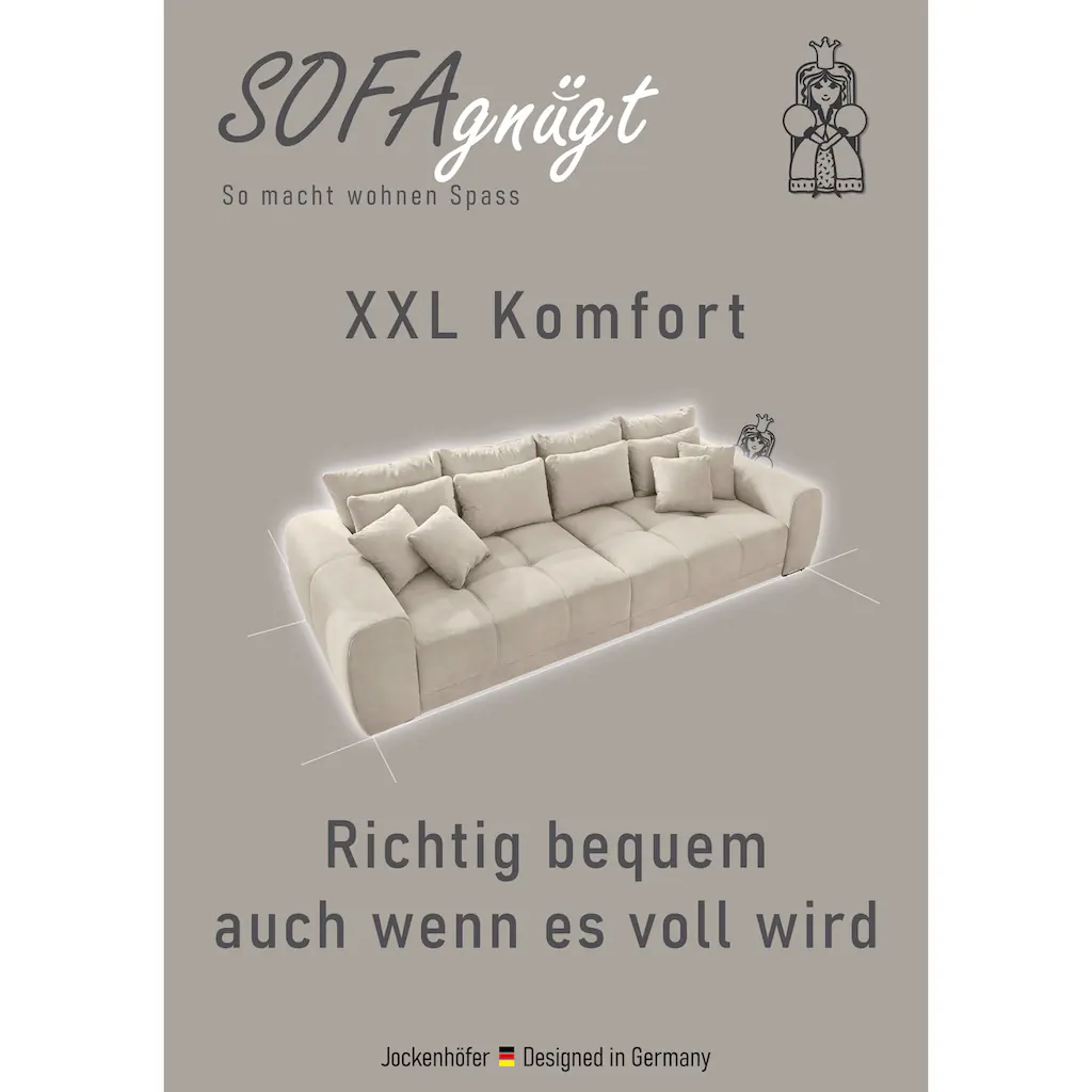 Jockenhöfer Gruppe Big-Sofa Moldau Inklusive loser Rücken- und Zierkissen kaufen Saisonale Angebote