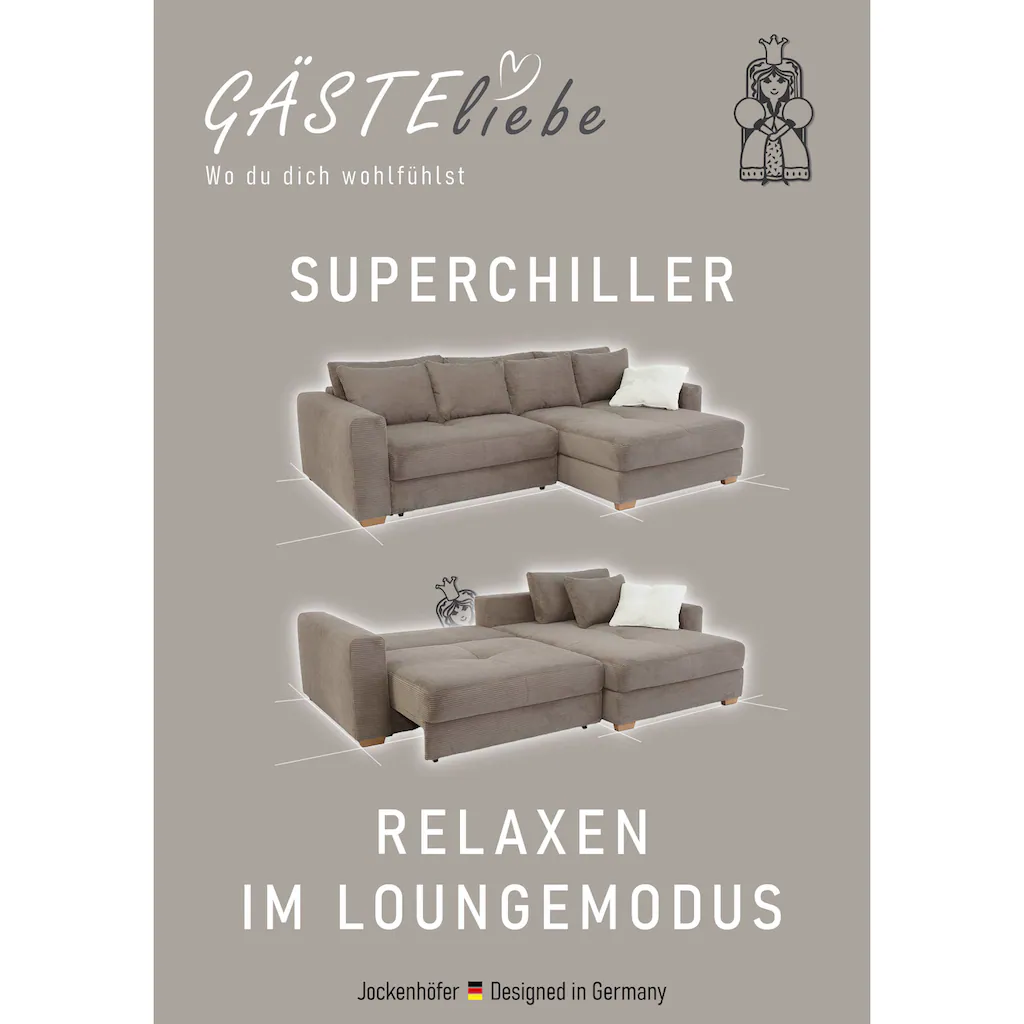 Jockenhöfer Gruppe Ecksofa Kampen mit Bettfunktion und Bettkasten kaufen Kauf eins, bekomm eins gratis
