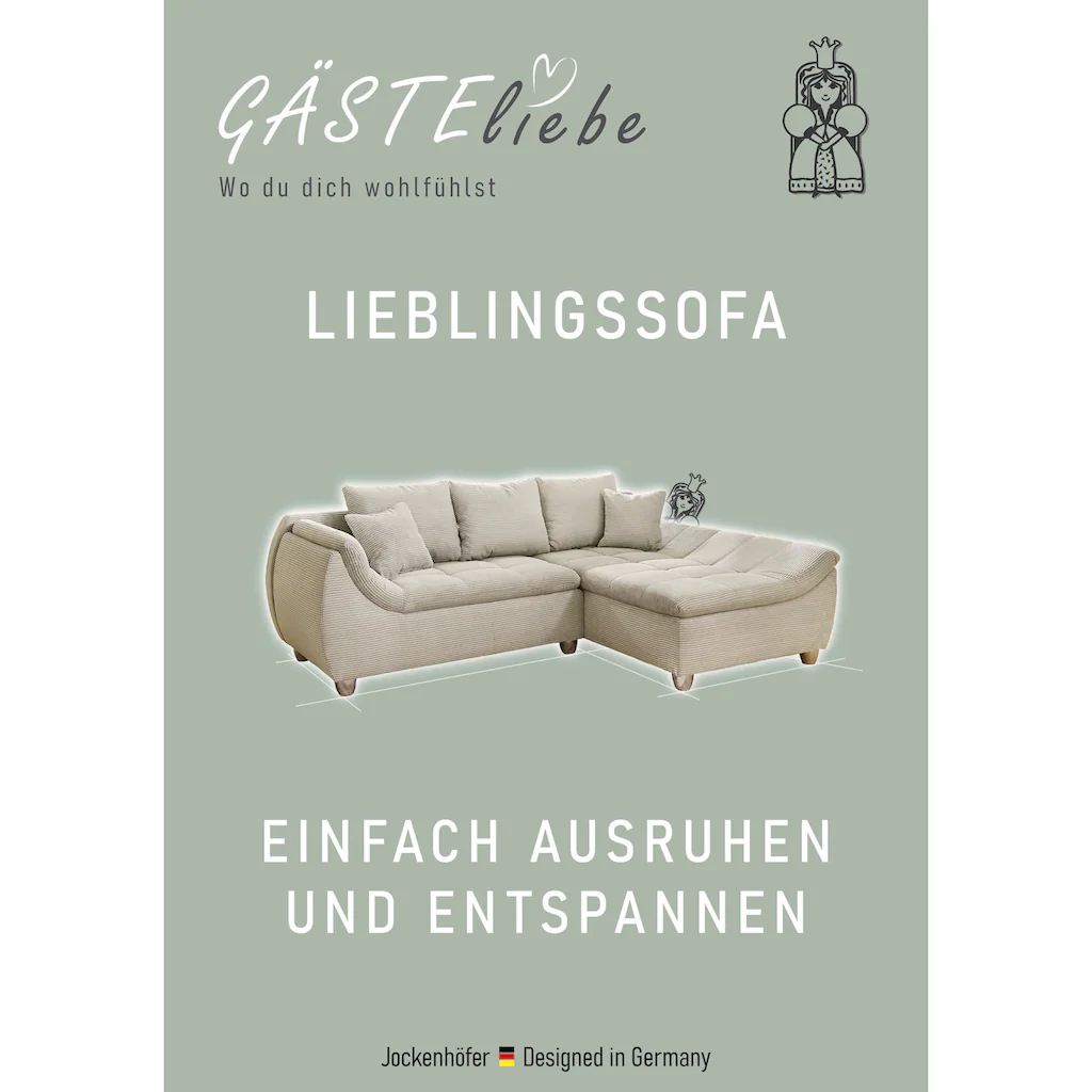 Jockenhöfer Gruppe Ecksofa Genua incl. 3 loser Rücken- und 2 Zierkissen kaufen Tägliche Deals