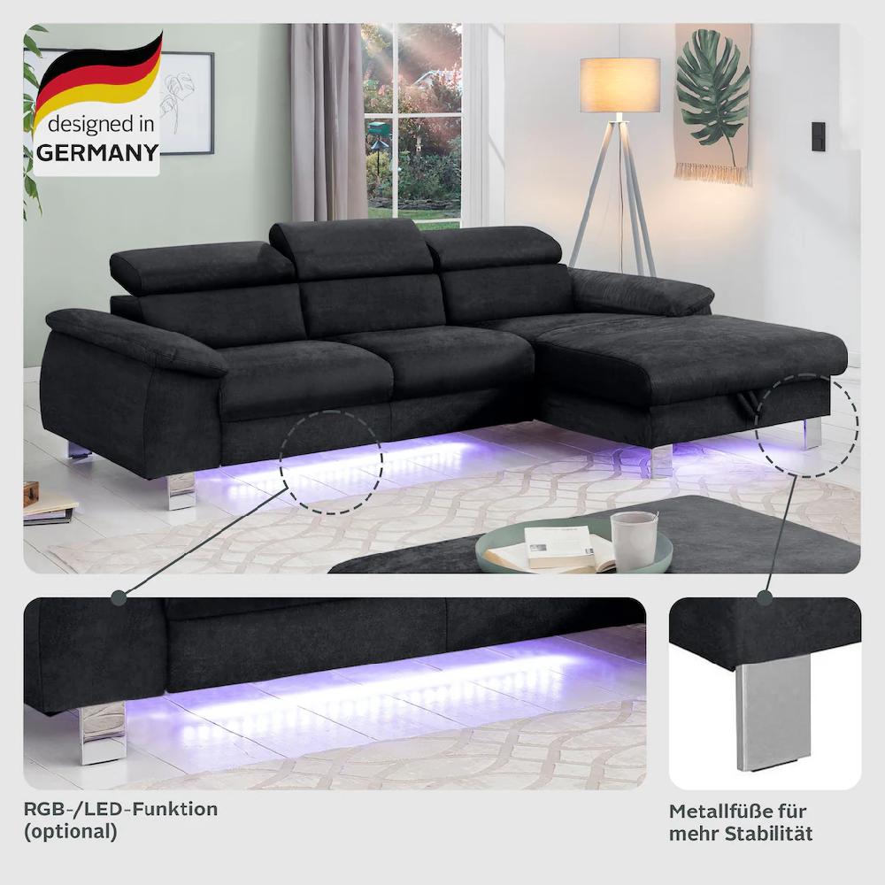 COTTA Ecksofa »Komaris« mit Bettfunktion und Bettkasten Riesige Ersparnisse