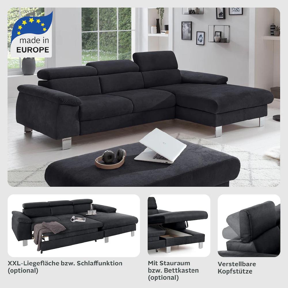 COTTA Ecksofa »Komaris« mit Bettfunktion und Bettkasten Riesige Ersparnisse