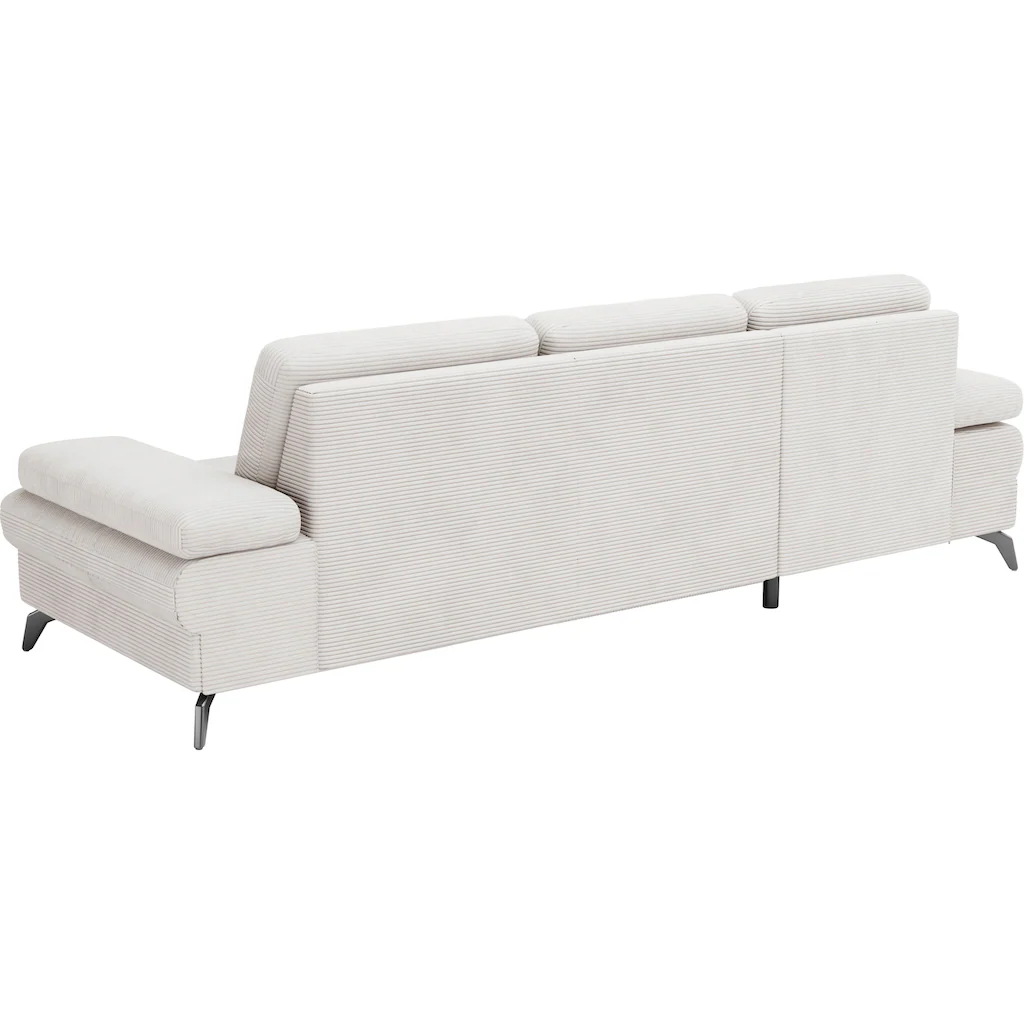 sit&more Ecksofa »Morris Jubi L-Form inklusive XXL-Liegefläche bzw. Schlaffunktion« Bettfunktion Armteilverstellung und 1 Zierkissen kaufen Letzter Tag