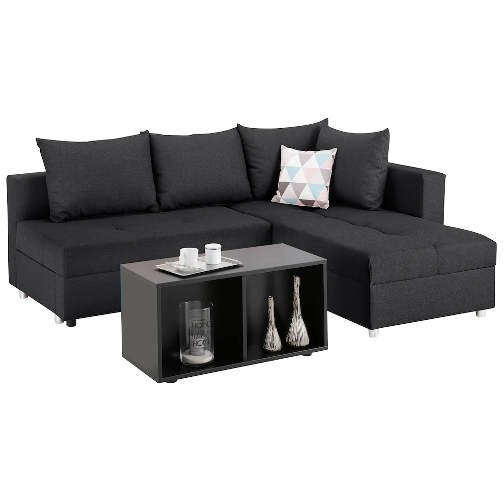 Home affaire Ecksofa »Italia L-Form« mit Bettfunktion mit Federkern kaufen Bis zu 50% Rabatt