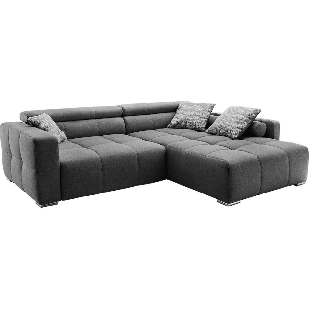 Jockenhöfer Gruppe Ecksofa Salerno mit Kopf-/Rückenteilverstellung und Zierkissen kaufen Bis zu 65% Rabatt