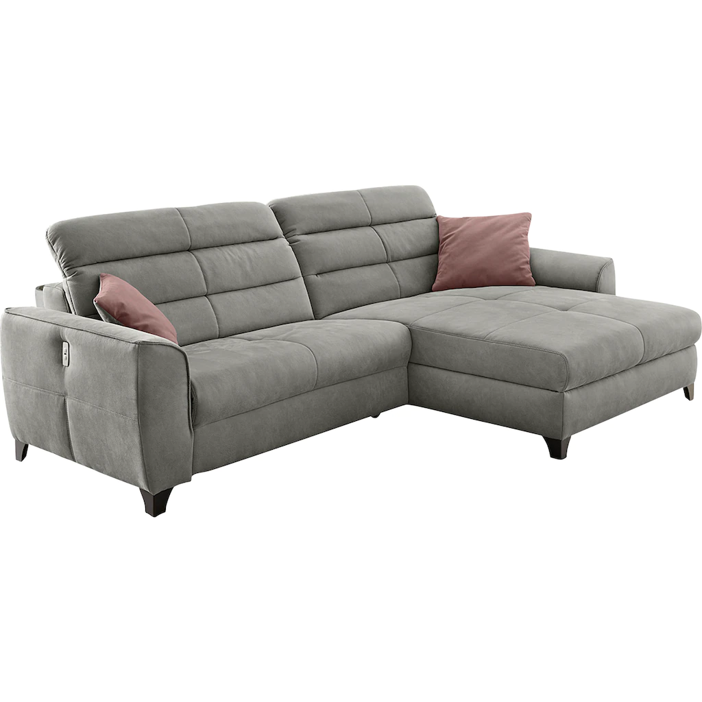 Jockenhöfer Gruppe Ecksofa »Double One L-Form« mit 2x 120cm breiten elektromotorischen Relaxfunktionen kaufen Discount Store für neue Produkte