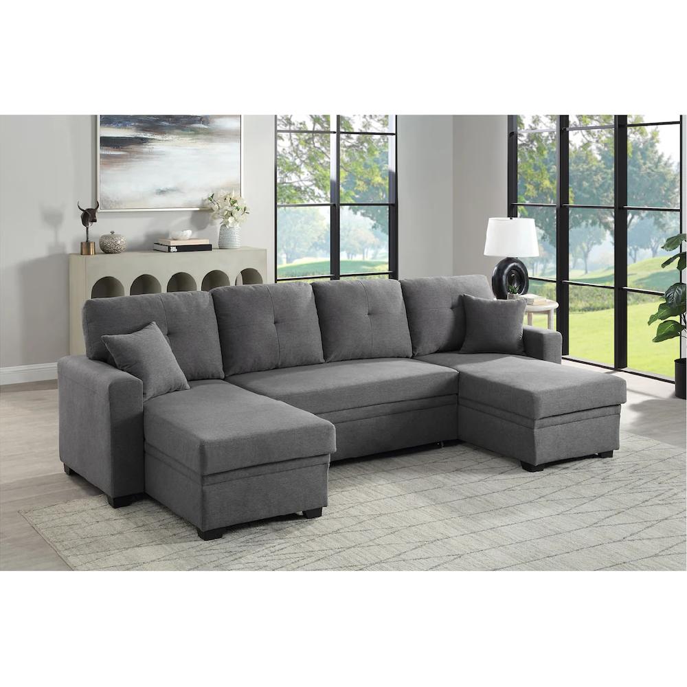 ATLANTIC home collection Wohnlandschaft »Gerrit U-Form« Wohnlandschaft Recamieren mit Bettkasten Bettfunktion kaufen