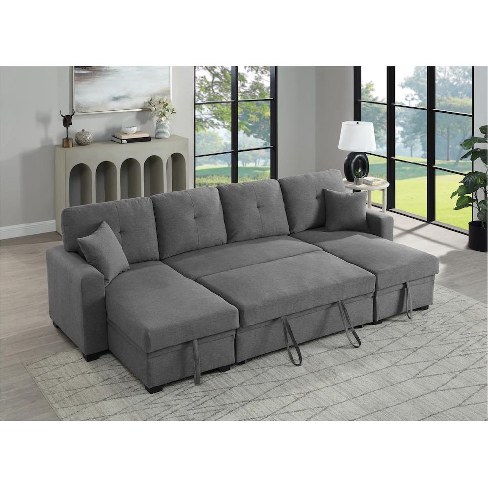 ATLANTIC home collection Wohnlandschaft »Gerrit U-Form« Wohnlandschaft Recamieren mit Bettkasten Bettfunktion kaufen Outlet