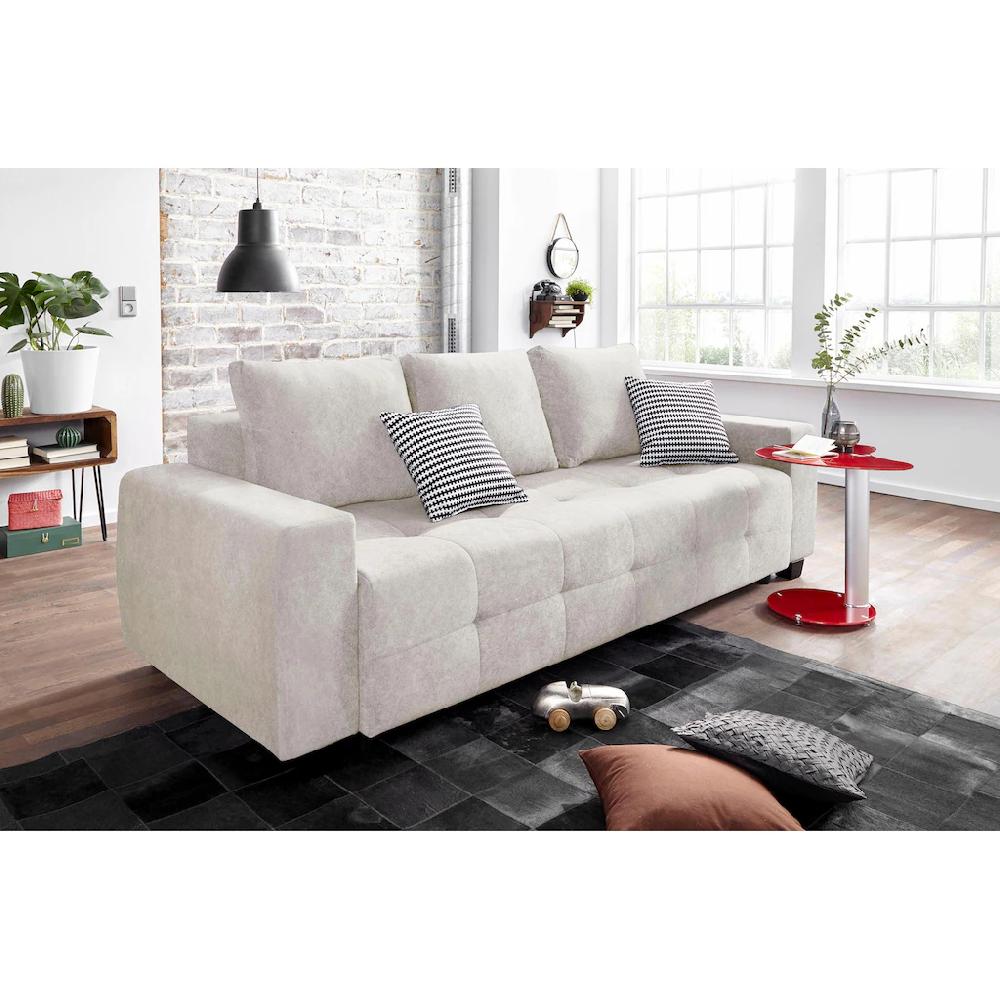 COLLECTION AB Schlafsofa »Bella« mit Bettfunktion und Bettkasten inkl. loser Rücken- und Zierkissen kaufen
