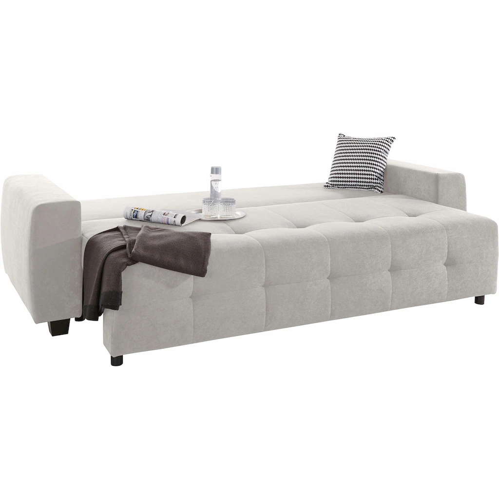 COLLECTION AB Schlafsofa »Bella« mit Bettfunktion und Bettkasten inkl. loser Rücken- und Zierkissen kaufen Hotsell