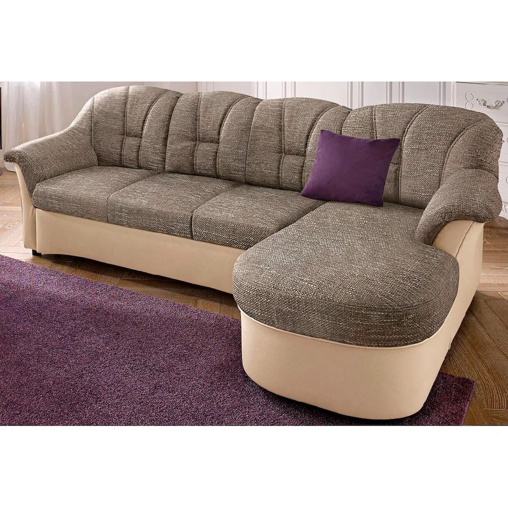 DOMO collection Ecksofa »Flores Schlafsofa B/T/H: 233/142/86 cm L-Form« wahlweise mit Bettfunktion wahlweise mit Federkern auch in Leder kaufen