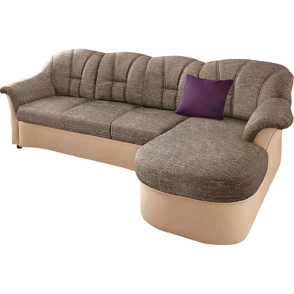 DOMO collection Ecksofa »Flores Schlafsofa B/T/H: 233/142/86 cm L-Form« wahlweise mit Bettfunktion wahlweise mit Federkern auch in Leder kaufen im Angebot