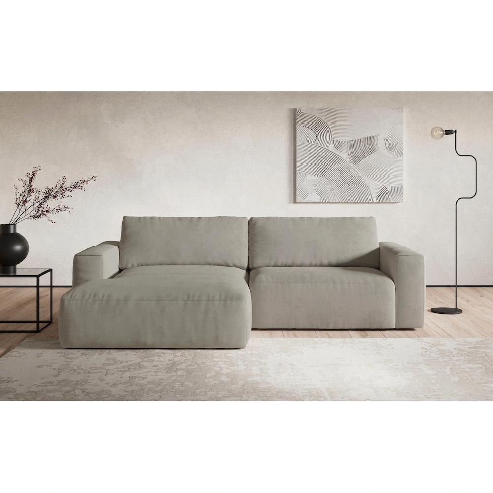 COTTA Ecksofa »Lasso L-Form« mit breiter Recamiere im trendigen Cord oder angenehmen Strukturstoff kaufen