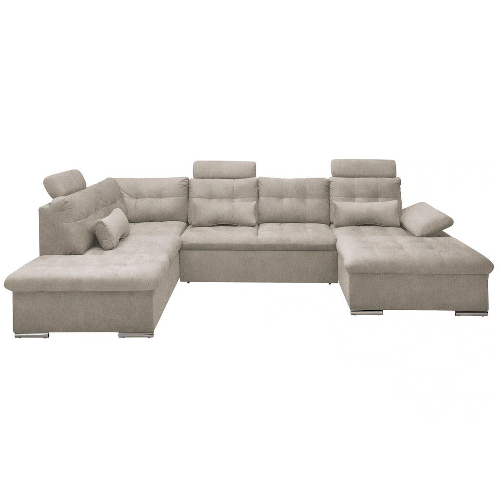 ED EXCITING DESIGN Wohnlandschaft Jakarta mit Bettfunktion Bettkasten Kopfstützen Nierenkissen kaufen Fabrik Onlineshop