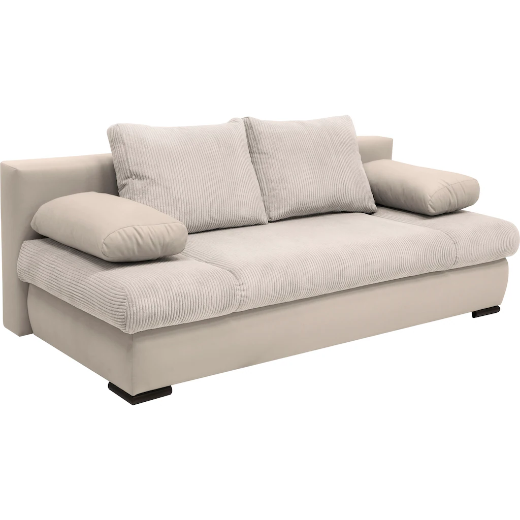 COLLECTION AB Schlafsofa »30 Jahre Jubiläums-Modell Chicago« mit Bettfunktion und Bettkasten im Cord-Samt Mix kaufen Rabatt