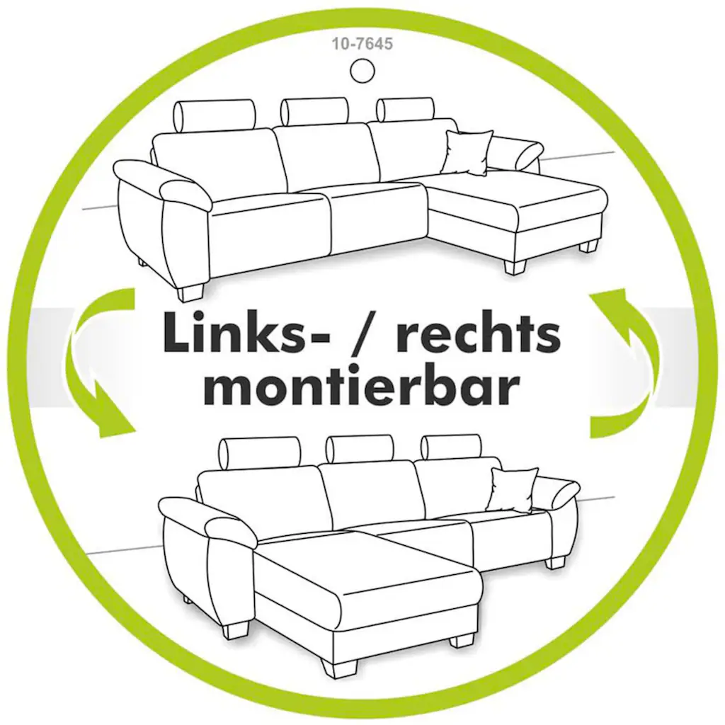 Jockenhöfer Gruppe Ecksofa »Elmau L-Form« inklusive Bettfunktion Bettkasten Ottomane links oder rechts kaufen Großer Ausverkauf