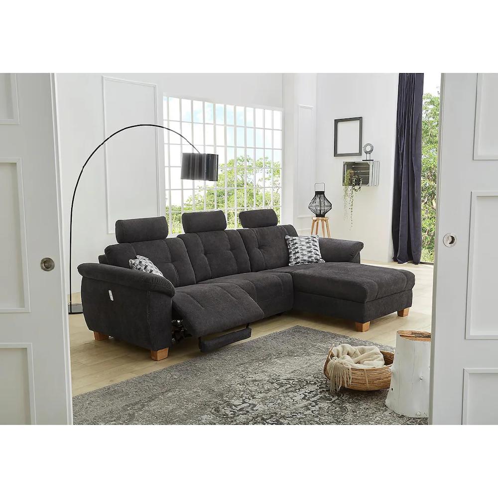 Jockenhöfer Gruppe Ecksofa »Savona L-Form« jeweils mit USB-Ladestation an der Armlehne und mit Relaxfunktion kaufen