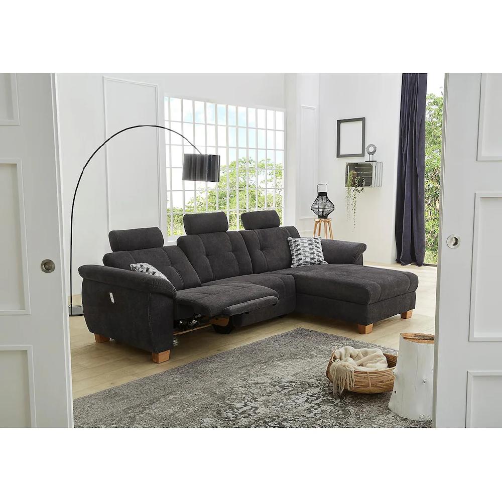 Jockenhöfer Gruppe Ecksofa »Savona L-Form« jeweils mit USB-Ladestation an der Armlehne und mit Relaxfunktion kaufen Begrenztes Angebot