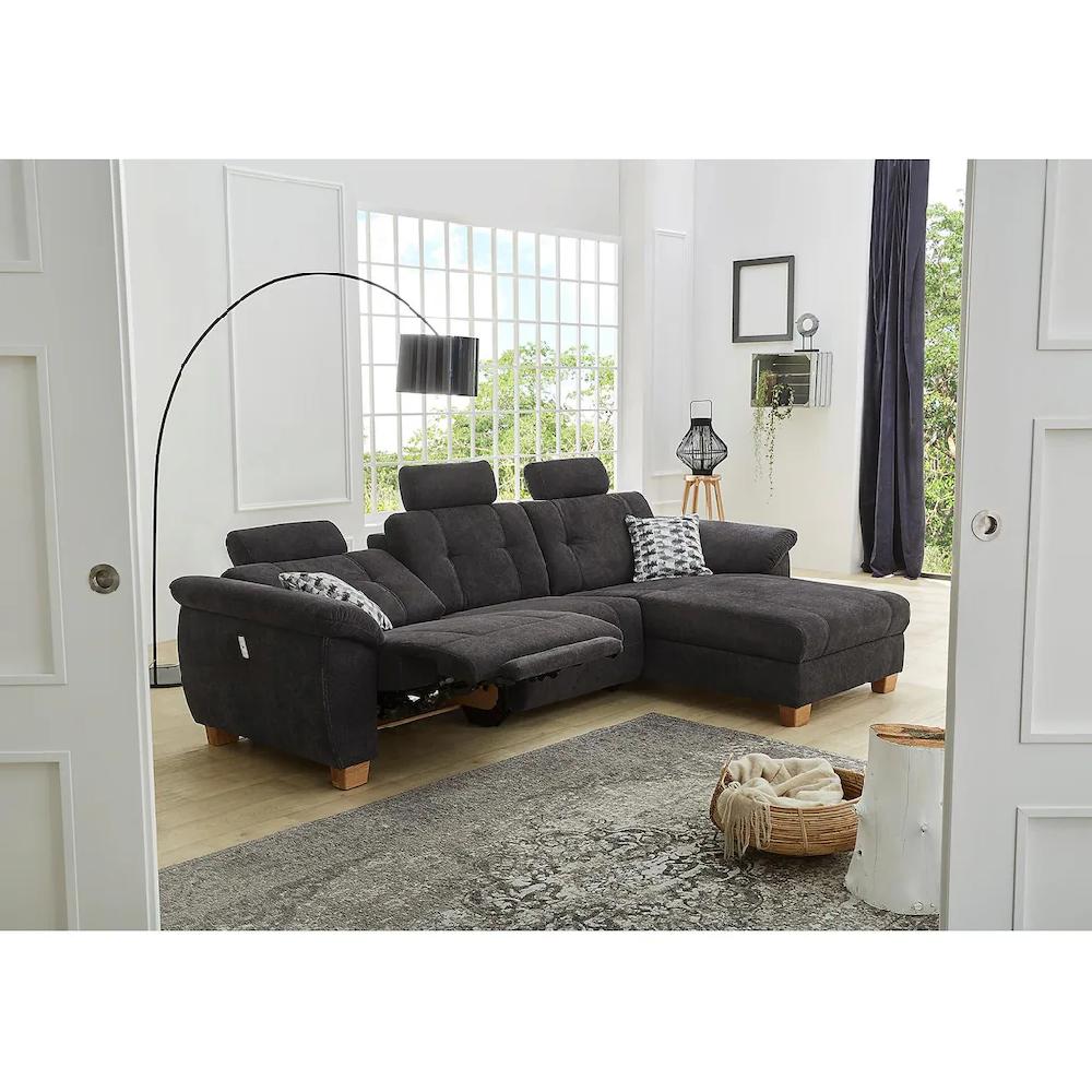 Jockenhöfer Gruppe Ecksofa »Savona L-Form« jeweils mit USB-Ladestation an der Armlehne und mit Relaxfunktion kaufen Begrenztes Angebot