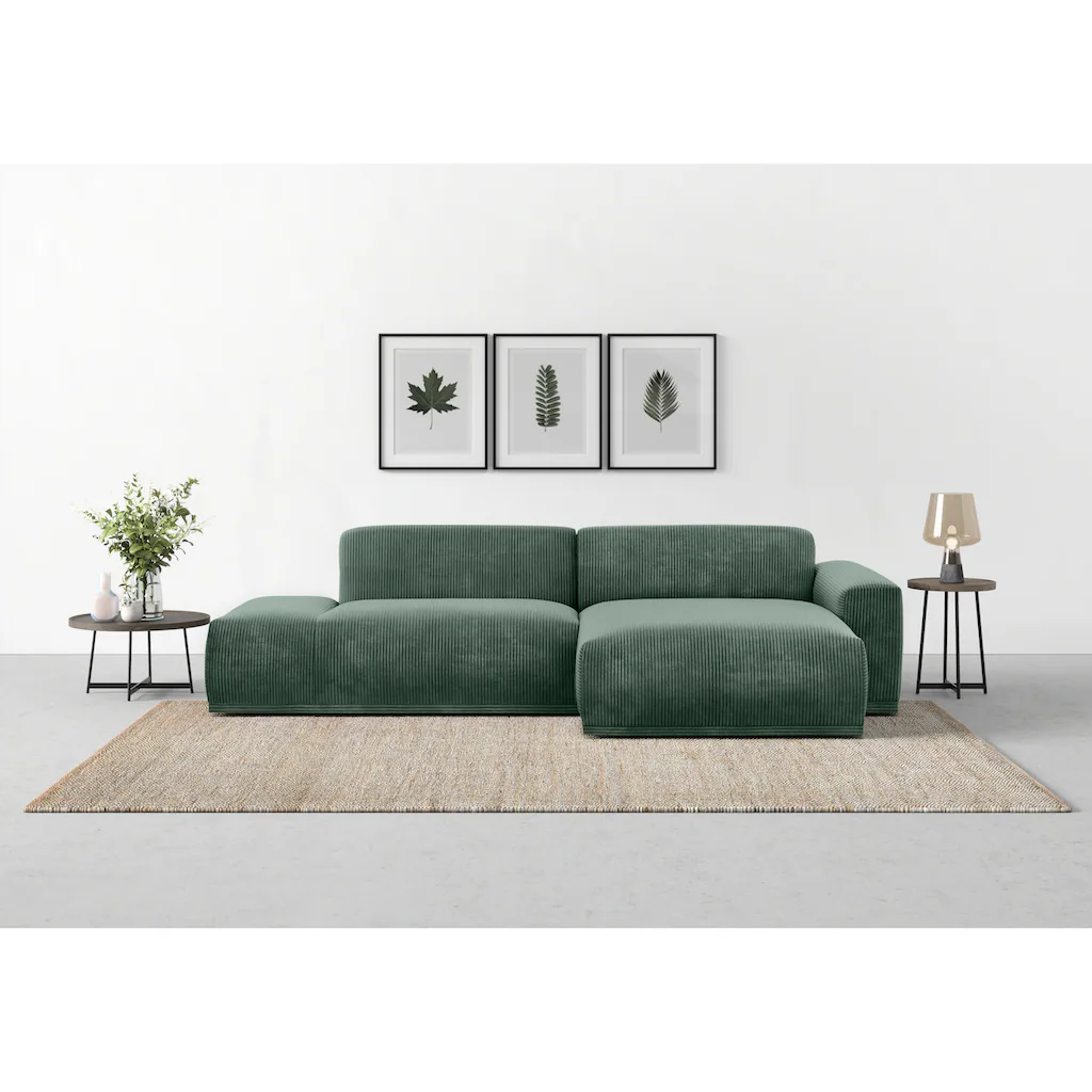 TRENDMANUFAKTUR Ecksofa Braga aus 2 Teilen moderner Cord-Stoff kaufen