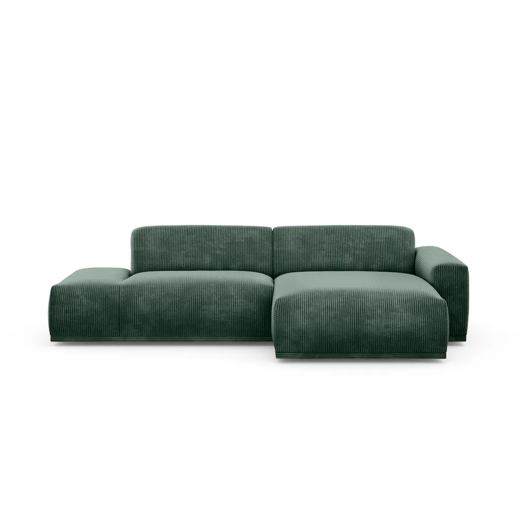 TRENDMANUFAKTUR Ecksofa Braga aus 2 Teilen moderner Cord-Stoff kaufen Saisonschlussverkauf