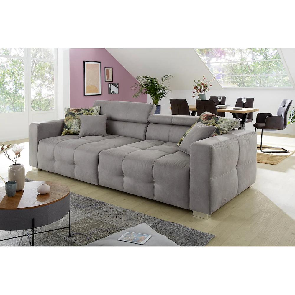 Jockenhöfer Gruppe Big-Sofa Trento mit verstellbaren Kopfstützen und 4 Kissen kaufen
