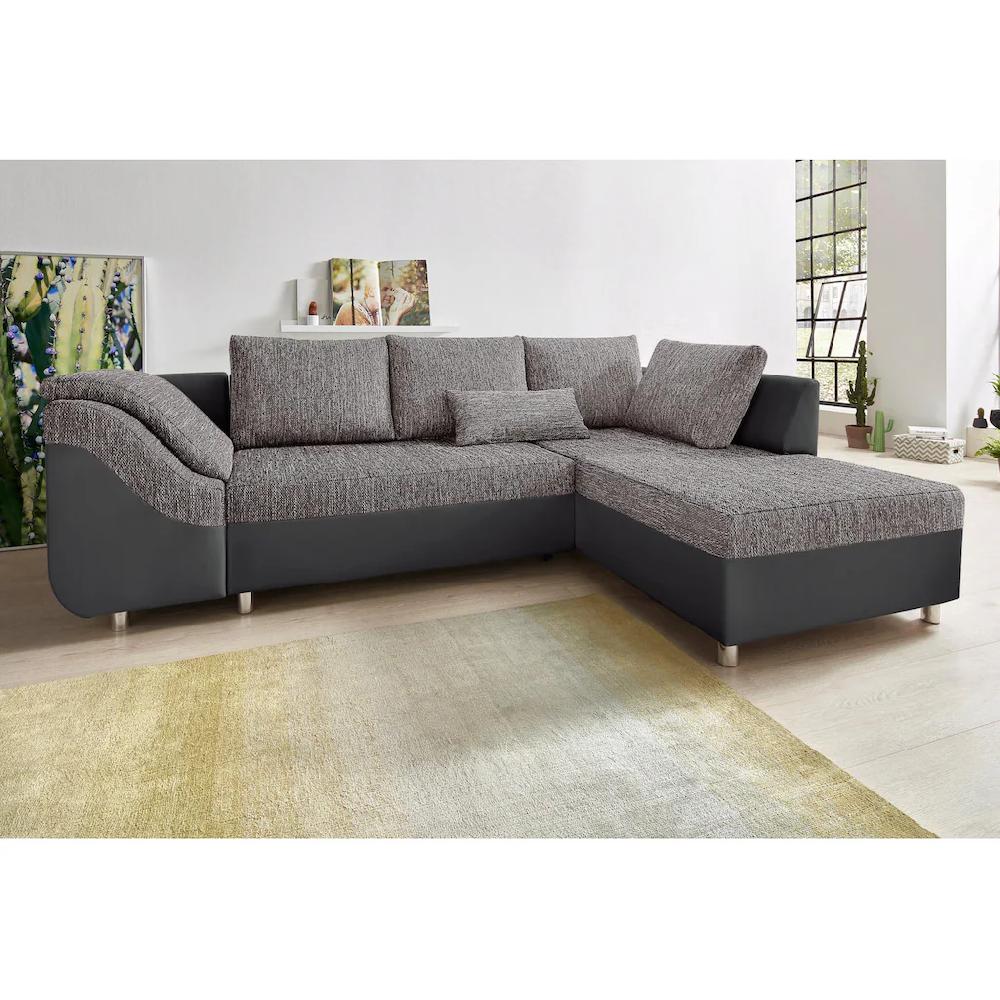 COLLECTION AB Ecksofa »Sally L-Form« mit und ohne Bettfunktion inklusive loser Rücken- und Zierkissen kaufen