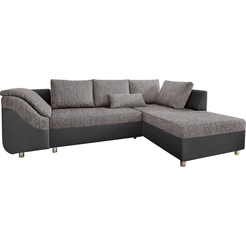 COLLECTION AB Ecksofa »Sally L-Form« mit und ohne Bettfunktion inklusive loser Rücken- und Zierkissen kaufen Vatertagsangebot
