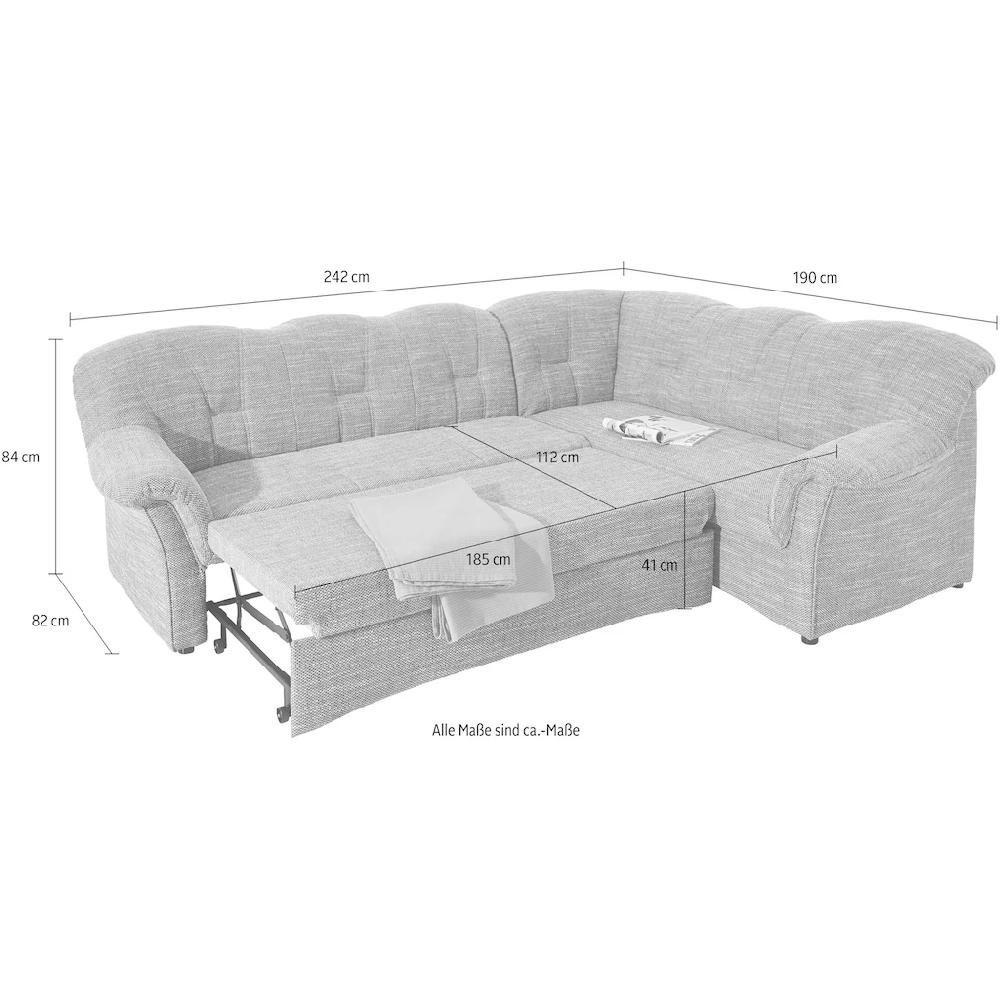 DOMO collection Ecksofa mit Bettfunktion online kaufen Top Angebot