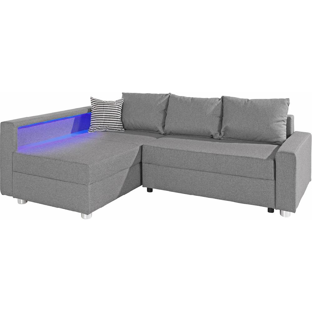 COLLECTION AB Ecksofa mit RGB-LED-Beleuchtung und USB-Port Zeitlich begrenztes Angebot
