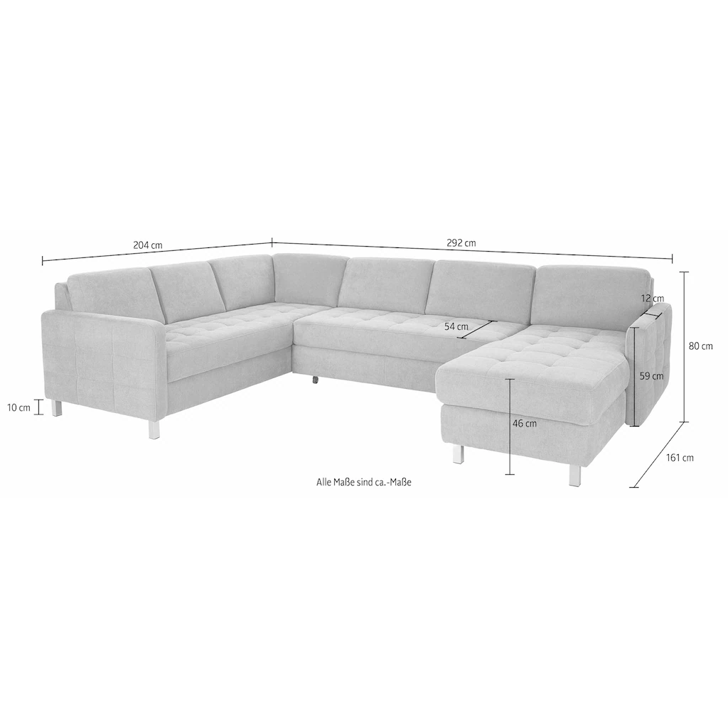 sit&more Wohnlandschaft mit Bettfunktion und Bettkasten Wochenangebot