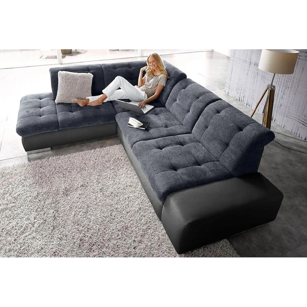 Ecksofa mit attraktiver Steppung online kaufen