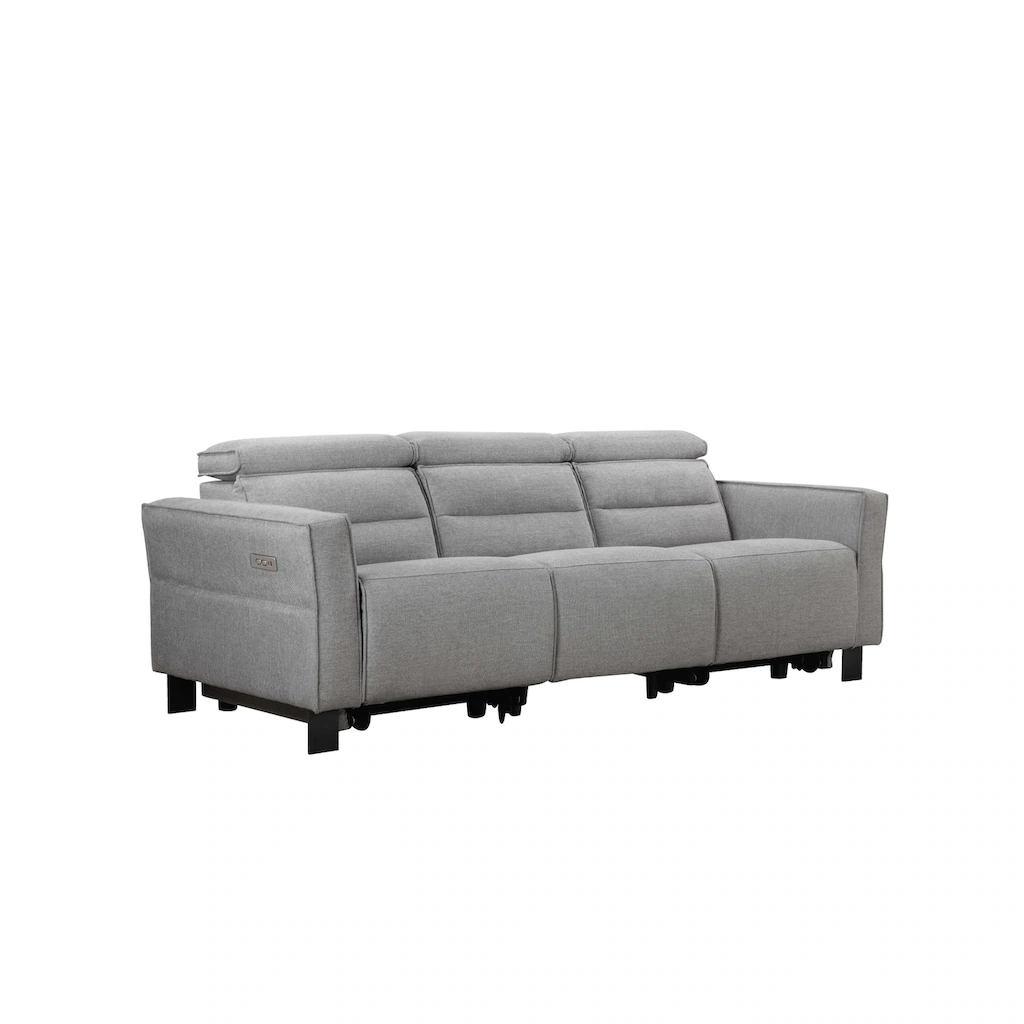 Places of Style 3-Sitzer »Carpari 224cm manuelle od. elektrische Relaxfunktion in 2 Sitzen« mit USB Kopfteilverstellung Echtleder Kunstleder Webstoff kaufen Letzte 3 Tage