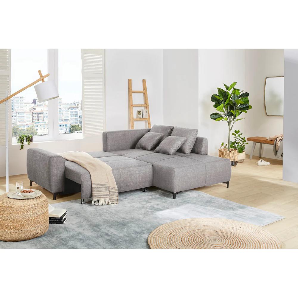 Jockenhöfer Gruppe Ecksofa »Colmar L-Form« inklusive praktischer Bettfunktion Stauraum/Bettkasten Wellenfederung kaufen Sonderangebot der Fabrik