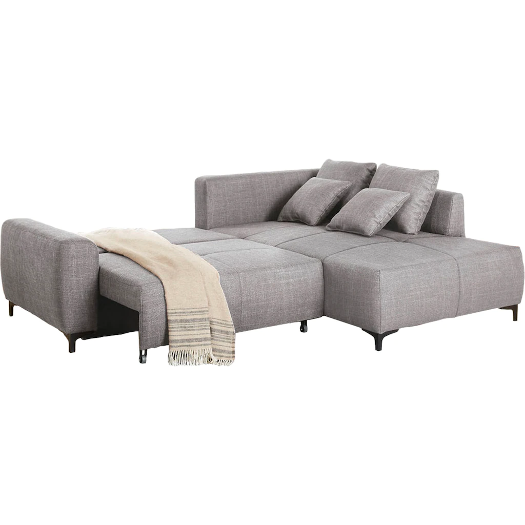Jockenhöfer Gruppe Ecksofa »Colmar L-Form« inklusive praktischer Bettfunktion Stauraum/Bettkasten Wellenfederung kaufen Sonderangebot der Fabrik