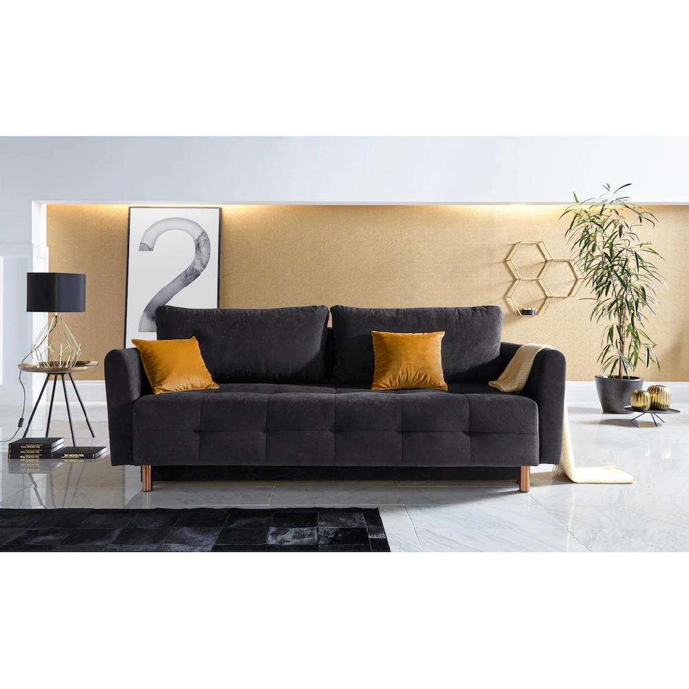 INOSIGN Schlafsofa »Nordic« mit Federkern und Metallbeinen Steppung im Sitzbereich kaufen