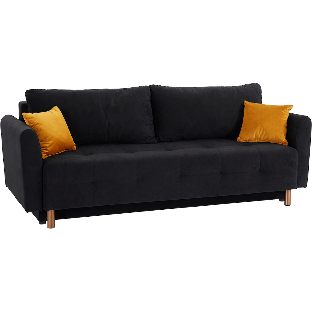 INOSIGN Schlafsofa »Nordic« mit Federkern und Metallbeinen Steppung im Sitzbereich kaufen Discount Store für neue Produkte
