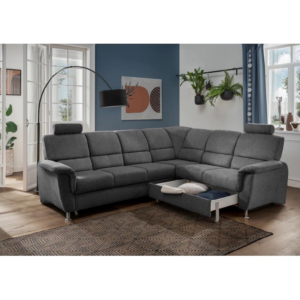 Home affaire Ecksofa »Pisa« mit Bettfunktion und Bettkasten kaufen Super Rabatt