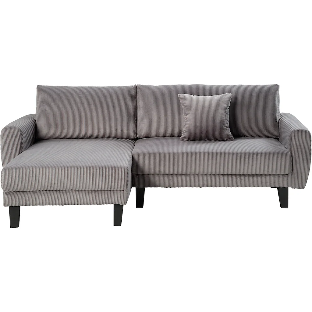 ATLANTIC home collection Ecksofa »Leonid L-Form« mit Schlaffunktion und Bettkasten Riesige Rabatte