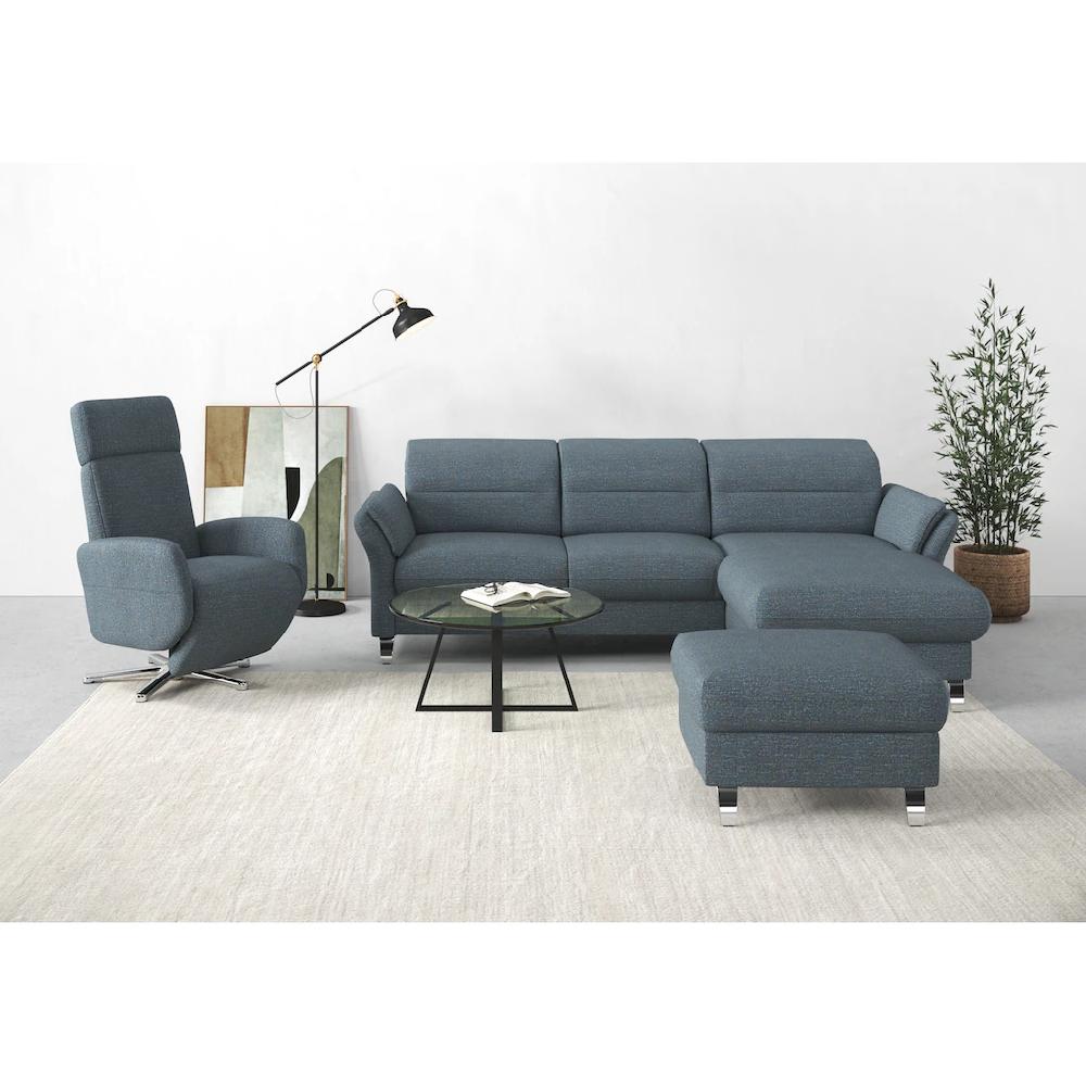 sit&more Ecksofa »Grenoble L-Form« Federkern wahlweise mit Bettfunktion Bettkasten Armteilverstellung kaufen