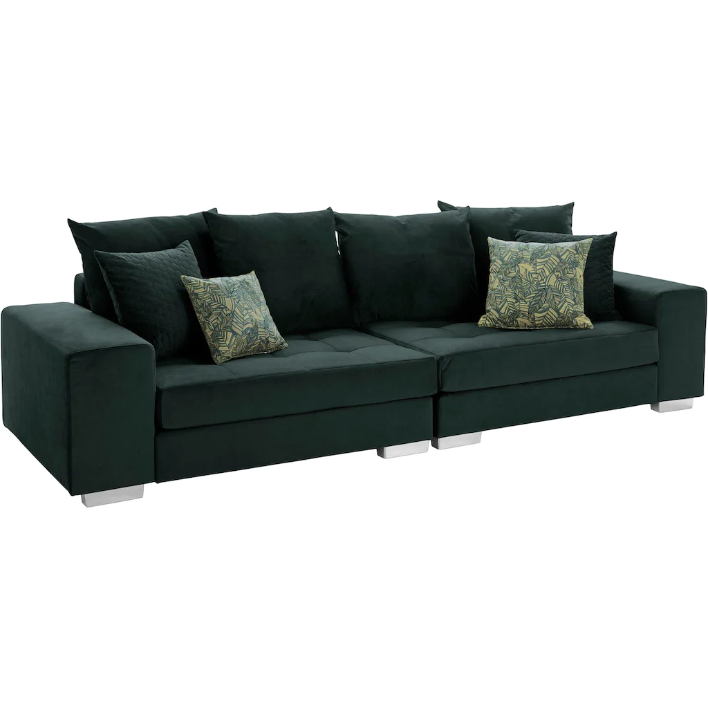INOSIGN Big-Sofa »Vale« mit Steppung im Sitzbereich Federkern und Zierkissen kaufen