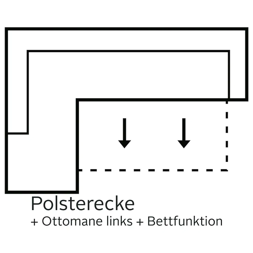 COTTA Ecksofa mit Bettfunktion online kaufen Begrenzt auf 3 Tage