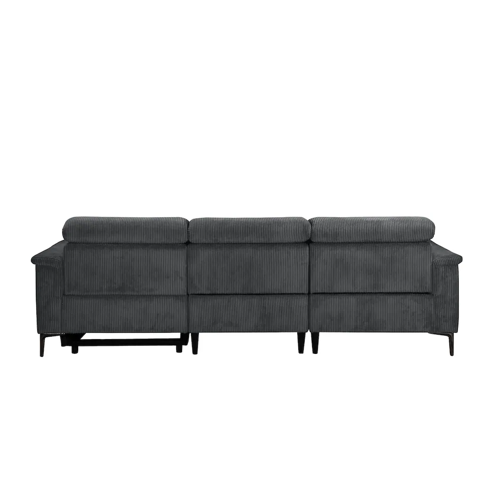 Places of Style Ecksofa »Lund in Cord L-Form 261 cm mit manueller« o. elektrischer Relaxfunktion USB Kopfteilverstellung kaufen Hotsell