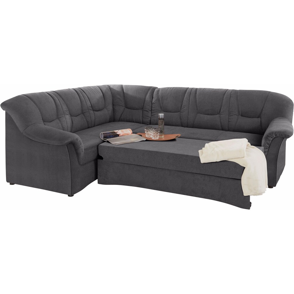 DOMO collection Ecksofa »Sarafina L-Form« wahlweise mit Bettfunktion optional mit Federkern kaufen Fabrikverkauf