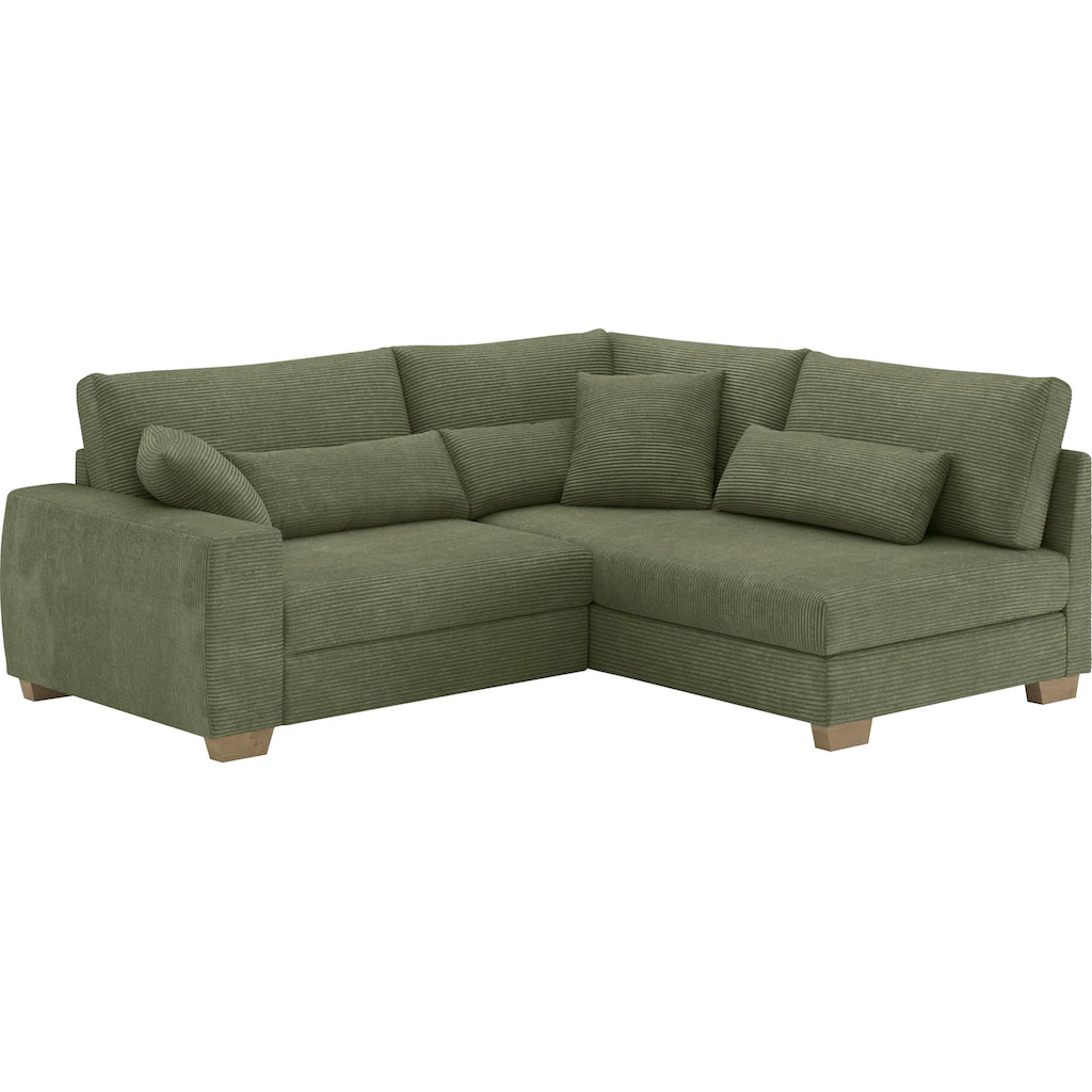 Mr. Couch Ecksofa »L-Form« Mit Federkern wahlweise mit Bett und Taschenfederkern kaufen