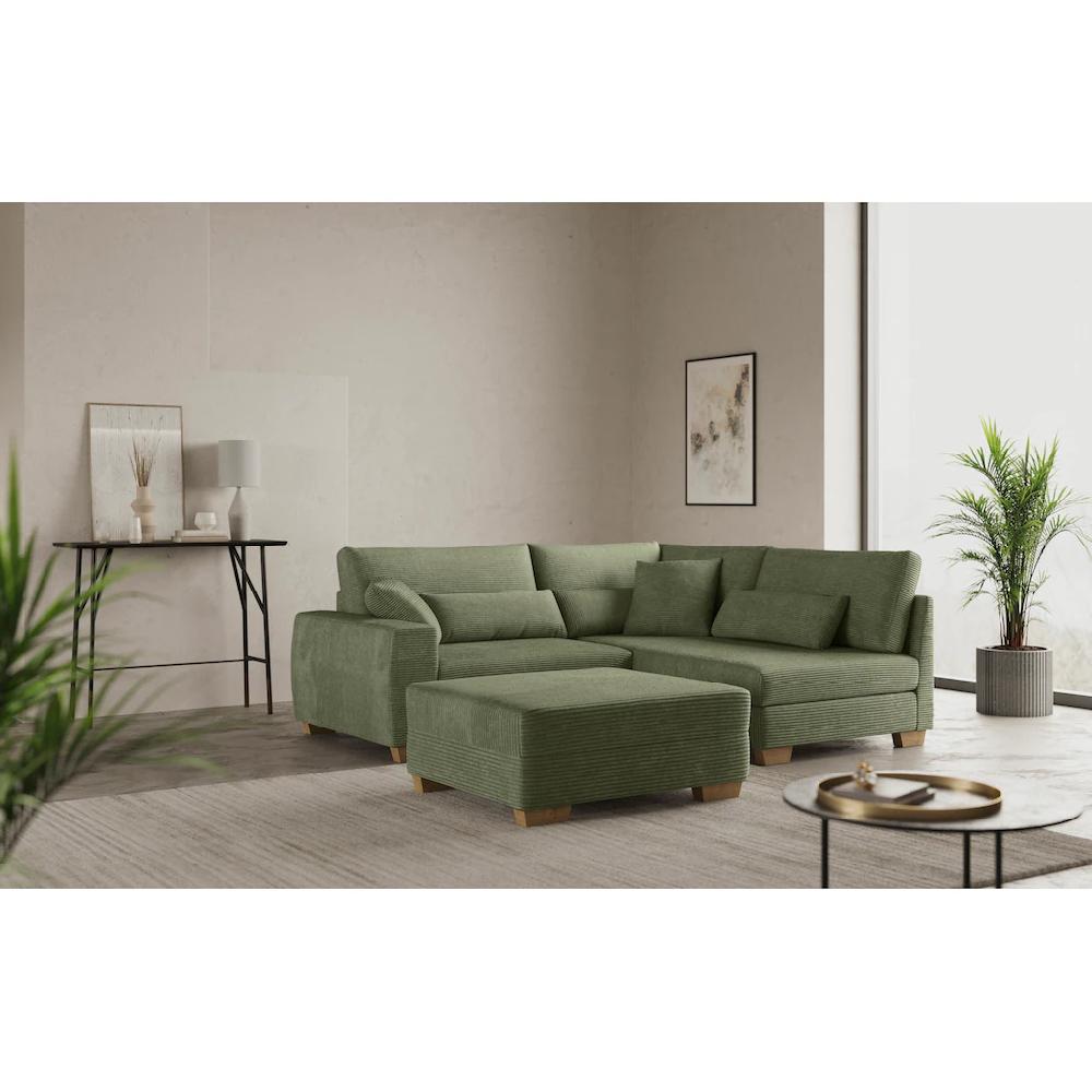 Mr. Couch Ecksofa »L-Form« Mit Federkern wahlweise mit Bett und Taschenfederkern kaufen Versandkostenfrei