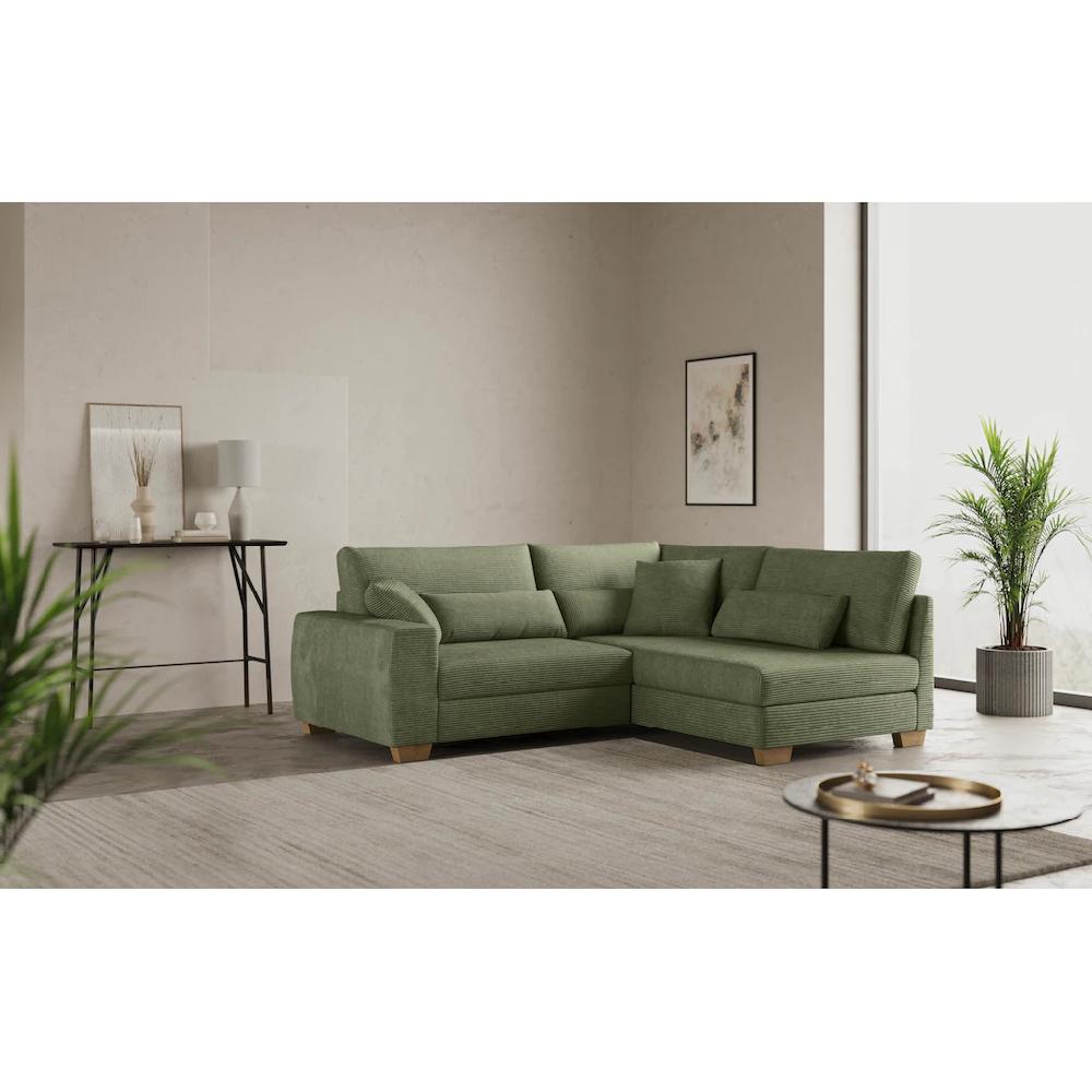 Mr. Couch Ecksofa »L-Form« Mit Federkern wahlweise mit Bett und Taschenfederkern kaufen Versandkostenfrei