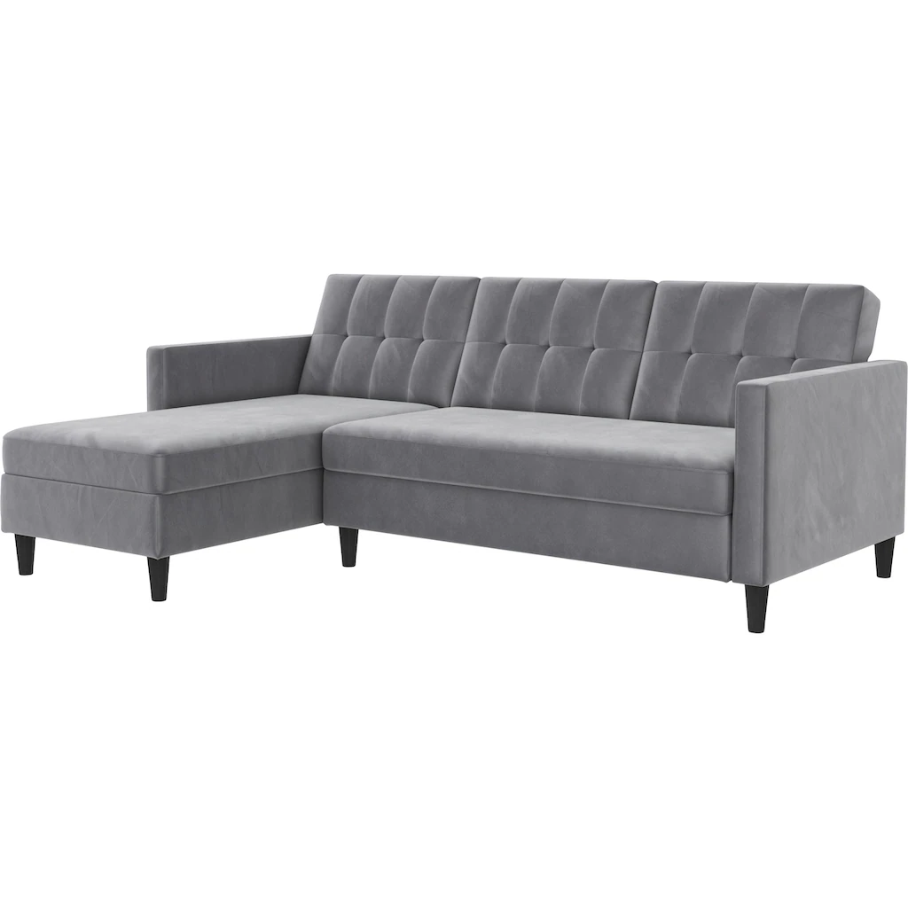Dorel Home Ecksofa »Hartford II« mit Bettfunktion und Stauraum Recamiere beidseitig montierbar kaufen Begrenztes Angebot